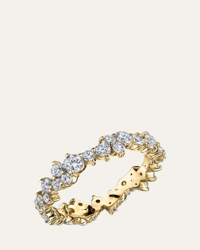 14K Gold And Diamond Statement Eternity Ring